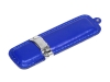 USB 2.0- флешка на 32 Гб классической прямоугольной формы, серебристый, кожа