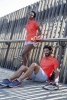 Рубашка поло мужская Performer Men 180 красная, красный, полиэстер 100%, плотность 180 г/м²; пике