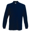 Поло "Long Sleeve Polo", темно-синий_2XL, 100% х/б, 180 г/м2, синий, хлопок 100%, плотноть 180 г/м2
