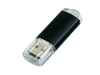 USB 2.0- флешка на 32 Гб с прозрачным колпачком, черный, металл