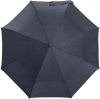 Складной зонт rainVestment, темно-синий меланж, синий, купол - эпонж, 280t; ручка - пластик; покрытие софт-тач; спицы - стеклопластик