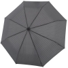 Складной зонт Fiber Magic Superstrong, серый в полоску, серый, купол - эпонж, 190т; спицы - стеклопластик