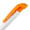 Ручка шариковая Favorite, белая с оранжевым, белый, оранжевый, пластик