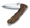 Нож охотника VICTORINOX Hunter Pro Wood 130 мм, 2 функции, с фиксатором, рукоять из орехового дерева, коричневый, ореховое дерево