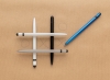 Металлическая ручка-стилус Slim, серый, алюминий; abs