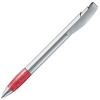 X-9 SAT, ручка шариковая, красный/серебристый, металл/пластик, красный, металл, пластик