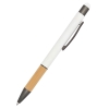 Ручка металлическая Сайрис софт-тач, белая, белый