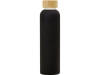 Стеклянная бутылка с бамбуковой крышкой «Foggy», 600 мл, черный, бамбук, стекло