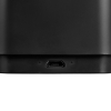 Беспроводная колонка с подсветкой логотипа Glim, черная, черный, пластик, металл