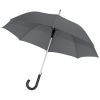 Зонт-трость Alu AC, серый, серый, купол - эпонж, 190t; рама - сталь, алюминий; спицы - стеклопластик; ручка - пластик