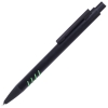 TATTOO, ручка шариковая, черный с зелеными вставками grip, металл, черный, зеленый, алюминий, грип, цветная подложка