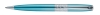 Ручка шариковая Pierre Cardin BARON. Цвет - бирюзовый металлик. Упаковка В., голубой, латунь, нержавеющая сталь