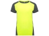 Спортивная футболка «Zolder» женская, черный, желтый, полиэстер