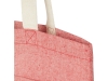 Эко-сумка «Rainbow» из переработанного хлопка с передним карманом, красный, полиэстер, хлопок
