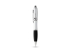 Ручка-стилус шариковая «Nash», черный, серебристый, пластик
