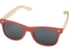 Солнцезащитные очки «Sun Ray» с бамбуковой оправой, красный, пластик, бамбук