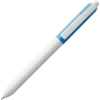 Ручка шариковая Hint Special, белая с голубым, белый, голубой, пластик