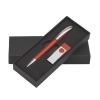 Набор ручка + флеш-карта 16Гб в футляре, красный, красный, пластик/металл