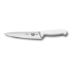 Нож разделочный VICTORINOX Fibrox с лезвием 19 см, белый, белый, термопластический эластомер (tpe)