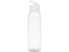Бутылка для воды «Plain», белый, прозрачный, пластик