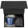 Набор Silenzio, синий, синий, кружка - фаянс; кофе - алюминиевая фольга, полиэтилен; коробка - переплетный картон