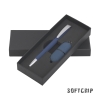 Набор ручка + флеш-карта 16 Гб в футляре, покрытие soft grip, синий, пластик/soft grip/металл