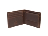 Бумажник «Yukon», коричневый, кожа