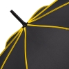 Зонт-трость Seam, желтый, желтый, купол - эпонж; ручка - пластик, покрытие софт-тач; каркас - стеклопластик, сталь с черным гальваническим покрытием