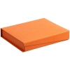Коробка Duo под ежедневник и ручку, оранжевая, оранжевый, картон