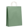 Подарочный пакет больш 90 г/м&#178;, зеленый, бумага