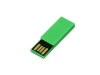 USB 2.0- флешка промо на 8 Гб в виде скрепки, зеленый, пластик