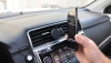 Автомобильный держатель для телефона "Allo", покрытие soft touch, черный, металл/soft touch