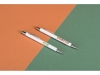Ручка металлическая шариковая «Flowery» со стилусом, белый, оранжевый, металл