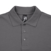 Рубашка поло мужская Spring 210, темно-серая, серый, хлопок
