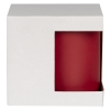 Коробка для кружки с окном Cupcase, белая, белый, картон