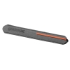 Шариковая ручка GrafeeX в чехле, черная с оранжевым, черный, оранжевый, металл, алюминий