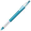 X-1 FROST GRIP, ручка шариковая, фростированный голубой/белый, пластик, голубой, белый, пластик, прорезиненная поверхность