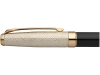 Ручка металлическая шариковая «Doré», черный, желтый, кожзам