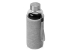 Бутылка для воды «Pure» c чехлом, серый, прозрачный, неопрен