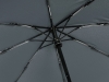 Зонт складной «Lumet» с куполом из переработанного пластика, автомат, серый, полиэстер, пластик