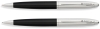 Набор FranklinCovey Lexington: шариковая ручка и карандаш 0.9мм. Цвет - черный + хромовый., серебристый, латунь, нержавеющая сталь
