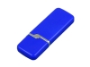 USB 2.0- флешка на 64 Гб с оригинальным колпачком, синий, пластик