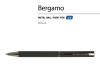 Ручка металлическая шариковая «Bergamo», черный, металл, silk-touch
