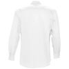 Рубашка мужская с длинным рукавом Boston, белая, белый, хлопок 70%; полиэстер 30%, плотность 130 г/м²