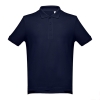 Рубашка-поло мужская ADAM, темно-синий, S, 100% хлопок, плотность 195 г/м2, синий