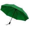 Зонт складной Monsoon, зеленый, зеленый, купол - эпонж; ручка - пластик, покрытие софт-тач; шток - металл, окрашенный; спицы - стеклопластик