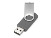 USB-флешка на 8 Гб «Квебек», серый, soft touch