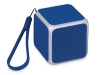 Портативная колонка «Cube» с подсветкой, синий, soft touch