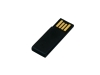 USB 2.0- флешка промо на 16 Гб в виде скрепки, черный, пластик