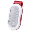 Светоотражатель с фонариком на клипсе HESPAR, красный, пластик, красный, пластик